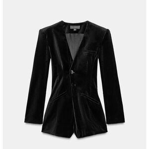 Zara Velvet Blazer Romper Sz Large